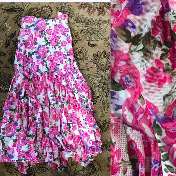 Faded Glory Other - Floral Sequin trim dress new no tags L 10/12